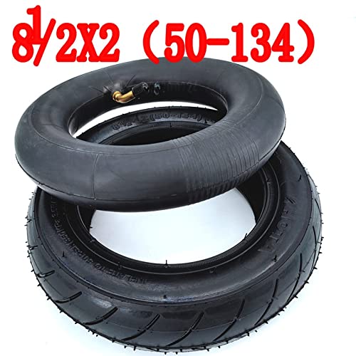 Chambre à air pour scooter 8 1/2X2 (50-134) Chambre à air pour pneu compatible avec chariot brouette Scooter électrique Vélo pliant 8. 5 pouces 8,5 * 2 roues Pneu 8,5x2 26 pouces Chambre à air (Cou