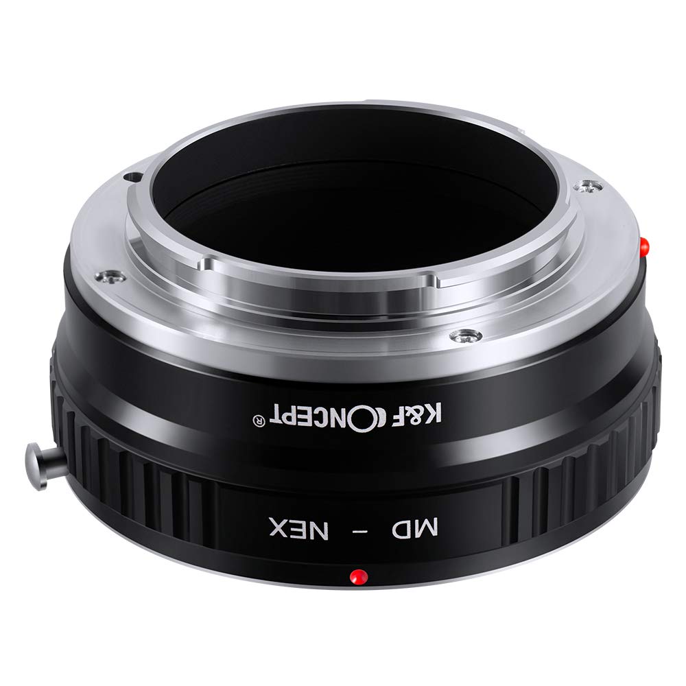 K&F CONCEPT Adaptateur Monture Bague d'adaptation en Métal pour Objectif compatibile Con compatibile Con MINOLTA MD MC vers Boîtier d'appareil Photo de Caméra compatibile Con Sony NEX (E-Mount)