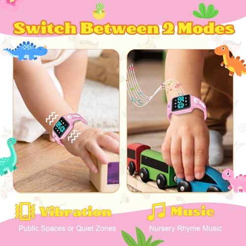 Image of Toddler Potty Training Set - Potty Training Watch with Musical /Vibration Alerts, Fun Board Book, Progress Chart & Reward Stickers - Interactive Toilet Learning Kit for Boys and Girls Ages 2-5