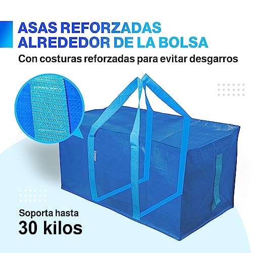 OIKOSZ 4 Pack Storage Bags Kit, Extra Large Moving and Travel Bag, Heavy Duty - Image 3