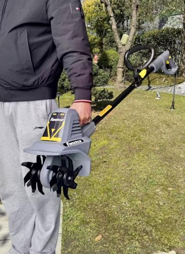 FANZTOOL 300W Elektro-Gartenfräse Motorhacke - Nur ca. 5 kg – Ideal für Senioren & Frauen, 19 cm Arbeitsbreite, 15,5 cm Tiefe – Perfekt für Blumenbeete & Gemüsegarten