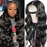 QTHAIR 14a Lace Closure Wigs Pre Plucked Natural Hairline with Baby Hair Brazilian Virgin Body Wave Human Hair Lace Frontal Closure Wigs for All Women 4x4 Lace Closure Wigs 22 inch