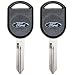 Ford 5918997-2 Pack OEM TRANSPONDER CHIP Ignition Master Key Logo 82 GRV IPATS RFID - Jewel
