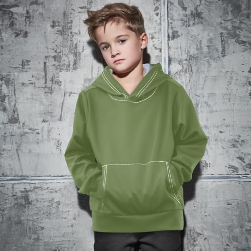 GAIGEO Clematis Boys' Fashion Hoodies & Sweatshirts, Boys Hoodies, Kids Sweatshirts, Football Hoodies for Boys, Size 4T 5