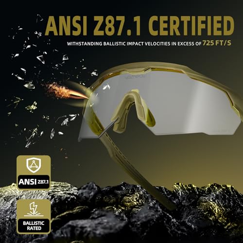 Image of Shooting Glasses Anti Fog with High Definition Lenses, ANSI Z87+ Certified Tactical Safety Glasses for Men Women