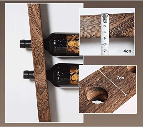 Soporte para botellas de vino de madera maciza 90 cm miniatura 3