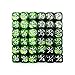 36pcs 12mm Marble Green & Gemini Green Dice Counters Set, Small Token Dice Compatible with MTG, CCG, Card Games
