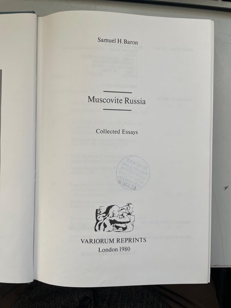 Buy Muscovite Russia: Collected Essays — BookShops.in