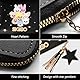 SOSAYI Stray Schwarz Mädchen Geldbeutel für Stay, Stray PU Leder Portmonee mit Reißverschluss und Stern Anhänger, Skzoo Kinder Portemonnaie mit 1 SKZ 3D Aufkleber und 2 SKZ Photocard
