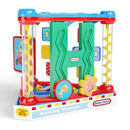 Lollipop Little Tikes Activity Triangle Toy, 5-Sided Baby Toy, Montessori Toy, Bright & Simple to Grasp for Small Hands, Fun and Educational for...