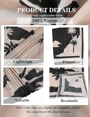 SeekMe Women's Summer Beach Coverups Printed Long Sarong Swimwear Bathing Suit Pareo Pashmina Wrap Skirt 20252