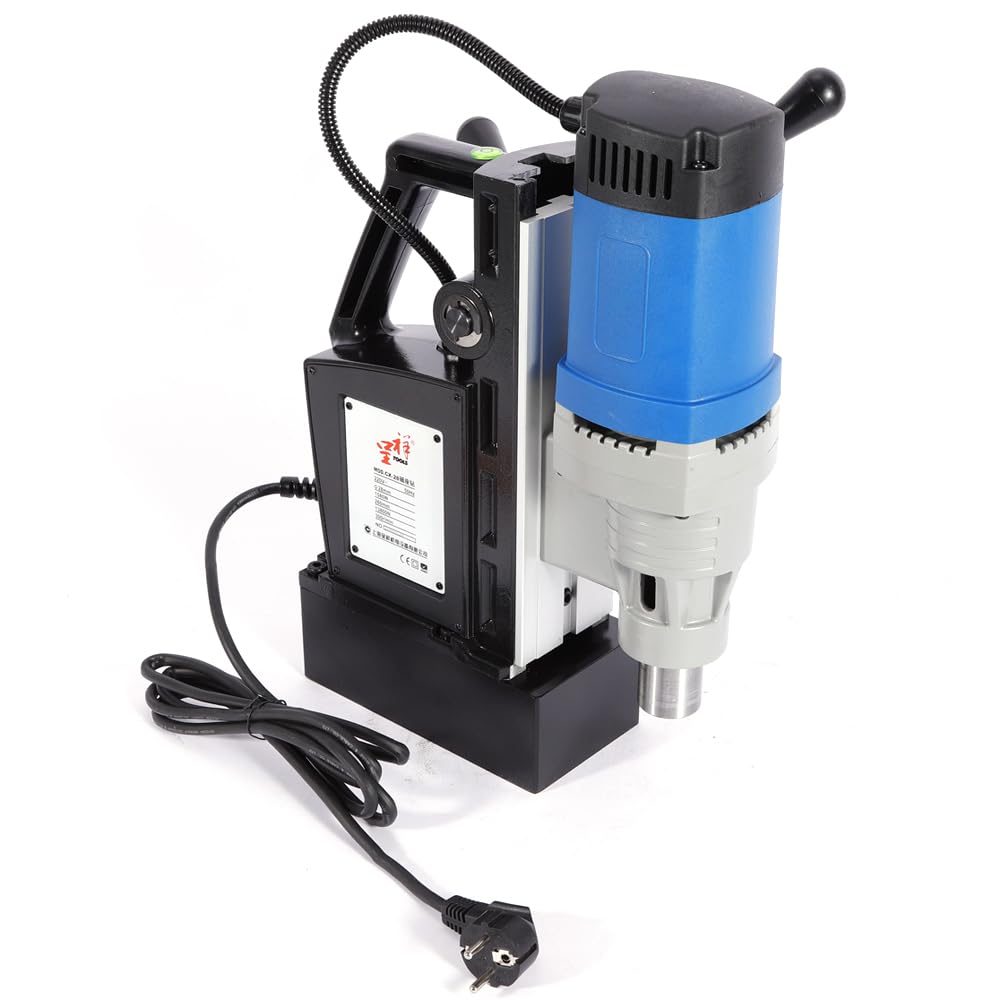 Trapano Magnetico 1680 W | Carotatrice Fresatrice Colonna Elettromica 3-28mm | 300 RPM Velocità mandrino (velocità a vuoto) Trapano a carotaggio magnetico