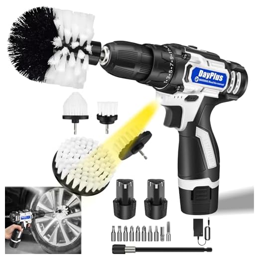 2-in-1 Cordless Screwdriver Drill Scrubber Kit