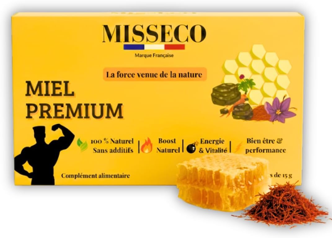 Miele afrodisiaco potente – Formula premium con shilajit puro, maca, ashwagandha e ginseng – Energia, vitalità e antistress naturale – 100% naturale, senza ingredienti chimici