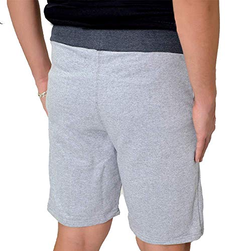 Kit 3 Bermudas Short Moletom grife New Basic (Preto, GG)