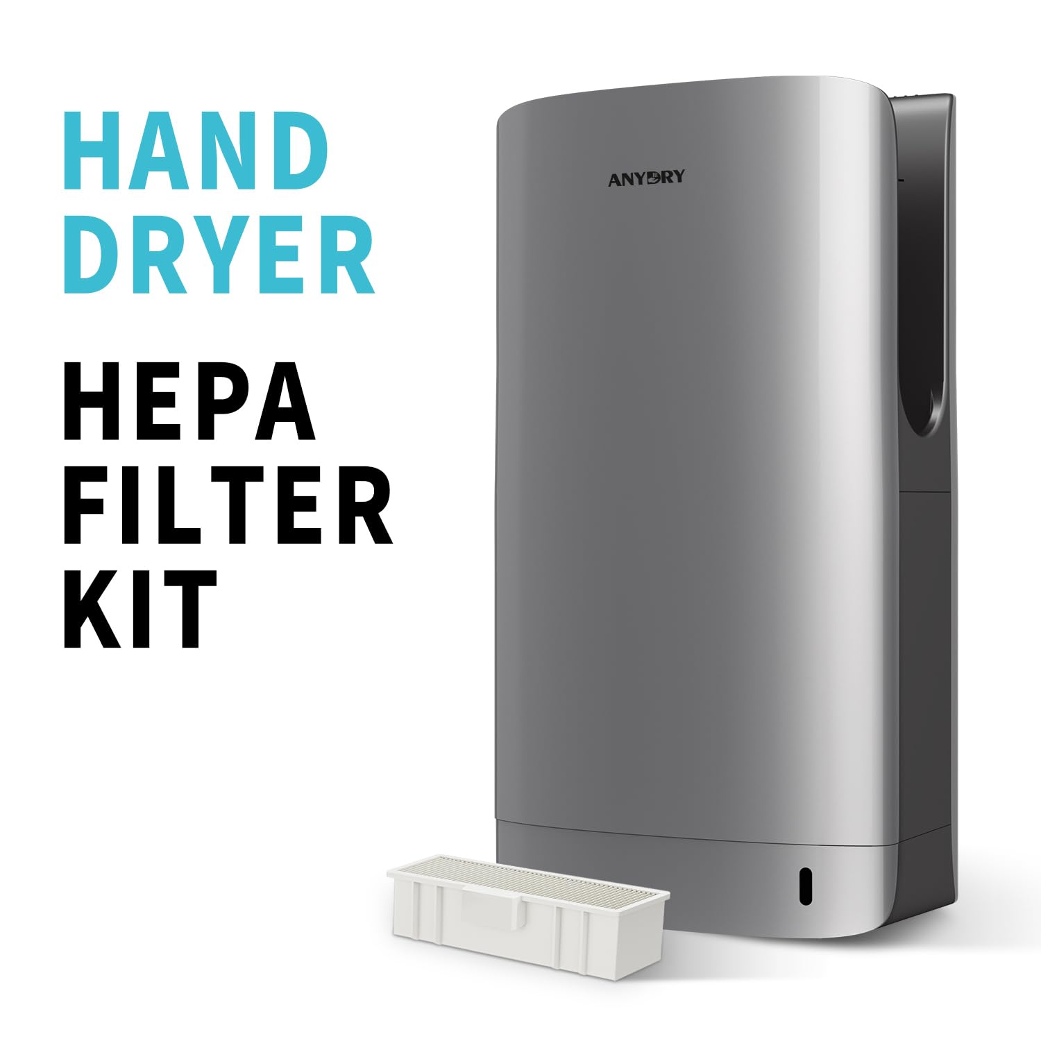 anydry 2065 Filtre HEPA Efficace Compatible avec Le Remplacement du Sèche-Mains à Jet Haute Vitesse