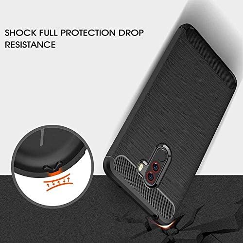 Image of Hybrid Carbon Fiber Back Case for Poco F1 (Black)