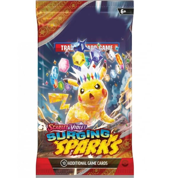 Surging Sparks Booster 1x Booster Pack English + Heartforcards Shipping  Protection - BigaMart