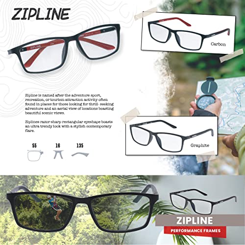 Croakies Zipline Photochromic Progressive Eyewear | UV400 Sunglass for Outdoor | Bluelight Eyeglass for HEV Devices | Bundle2