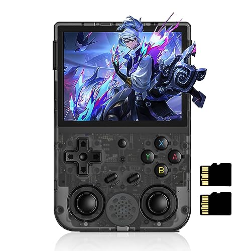 ANBERNIC RG353V Console de Jeu Portable Compatible avec Dual OS Android 11 et système Linux, Prise en Charge 2.4G/5G WiFi 4.2 Bluetooth 64G SD Card, Batterie...