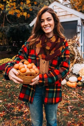 GERINLY Light Circle Scarves, Print Infinity Loop Scarf Head Wrap for Women3