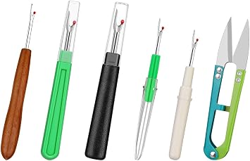 ZMAAGG Seam Ripper, Seam Rippers for Sewing, Remove Stitches with Wood Handle for Sewing and DIY Craft
