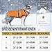 OneTigris Hundejacke, Wasserdichter Winterweste Jacken Hundemantel Mit Bediengriff, Bequeme Ausscheidung, Reißverschluss und Elastisches Design, Einfaches An-und Ausziehen, Reflektierend,M,Orange