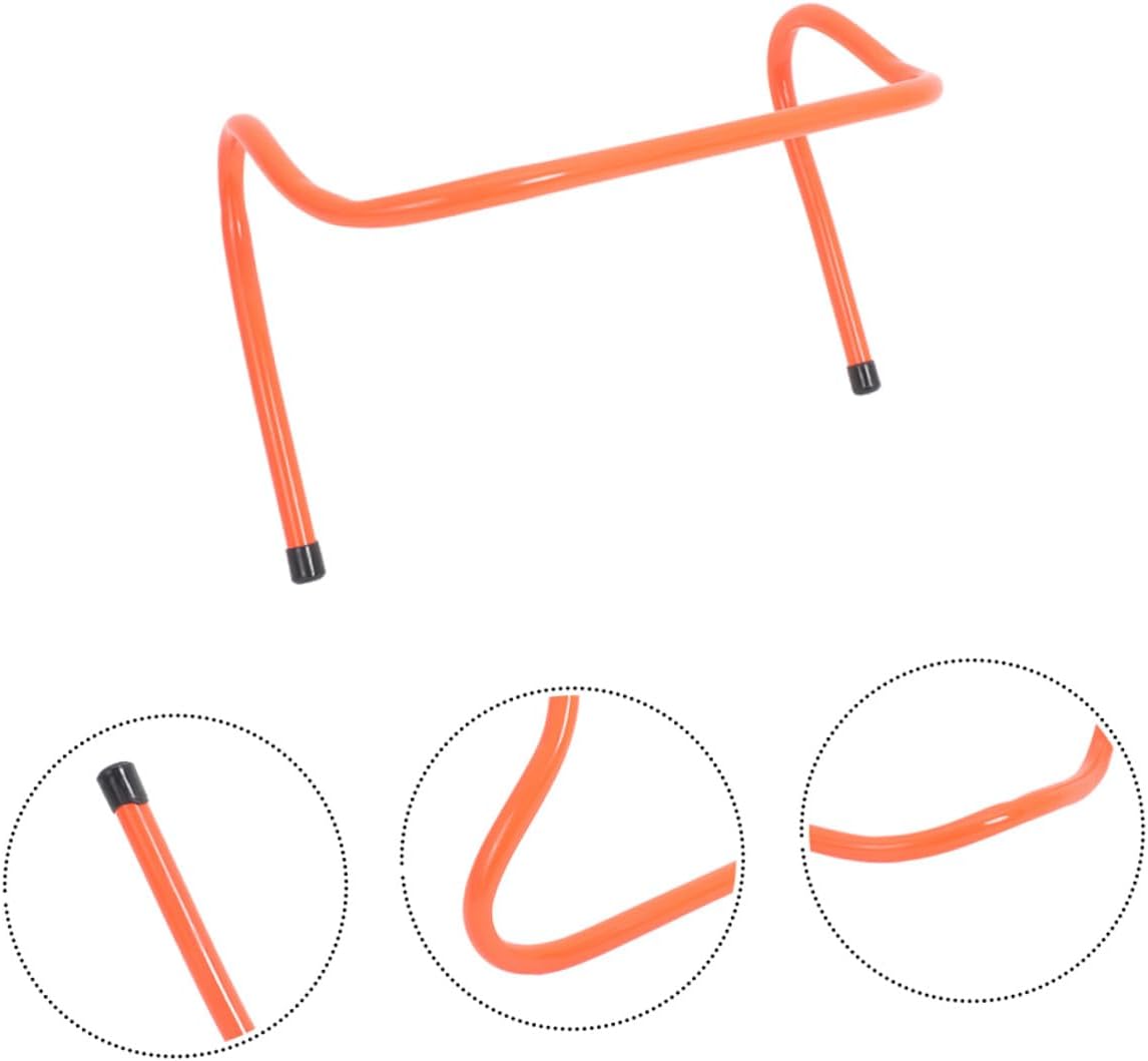 Toyvian 4pcs Plastic Speed Training Hurdles 15cm Agility Sports Hurdles for Football Soccer Track Footwork Ladder Training Equipment for Youth Outdoor Practice