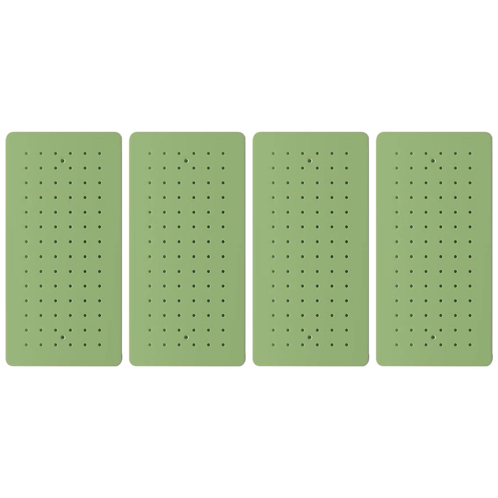 Set De 4 Tableros Perforados, Sistema De Almacenamiento De Herramientas Modular, Material De Acero Inoxidable(Green color)