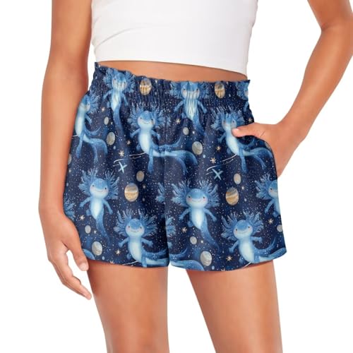 Yzaoxia Girls Athletic Shorts Sports Running Shorts Active Shorts for Gym Workout High Waisted Shorts Activewear 1-16 Years