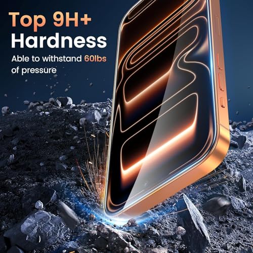 Image of IQShield Screen Protector Tempered Glass Guard for iPhone 17 Pro Max - 9H Hardness, HD Clear, Case Friendly [1 Pack]