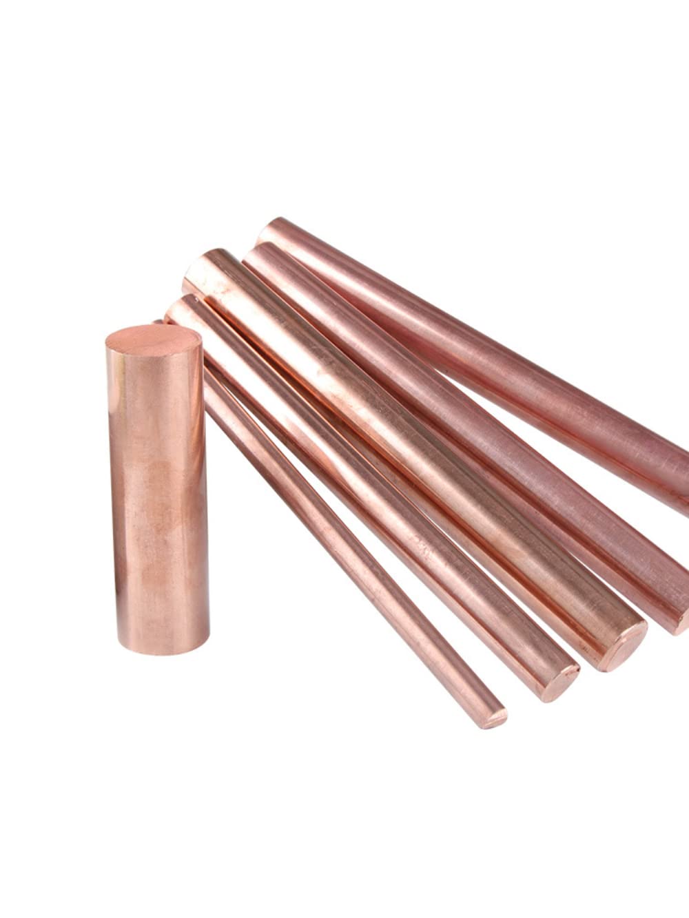 SUNCN 銅棒 純粋な銅ラウンドソリッドロッド (OD 2mm/0.07 "-80mm/3.14") 金属クラフト