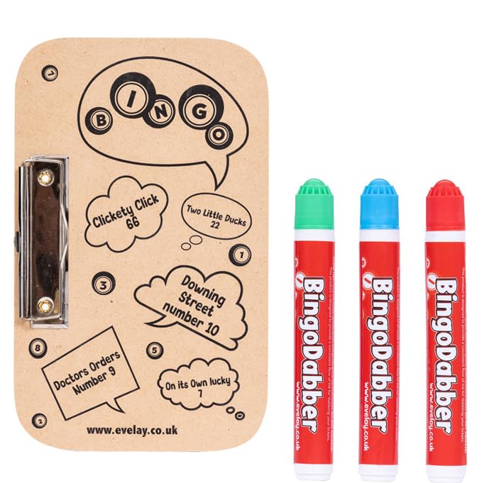 evelay Jumbo Bingo Dabbers Large Colored Felt Markers Mixed Pens Ticket