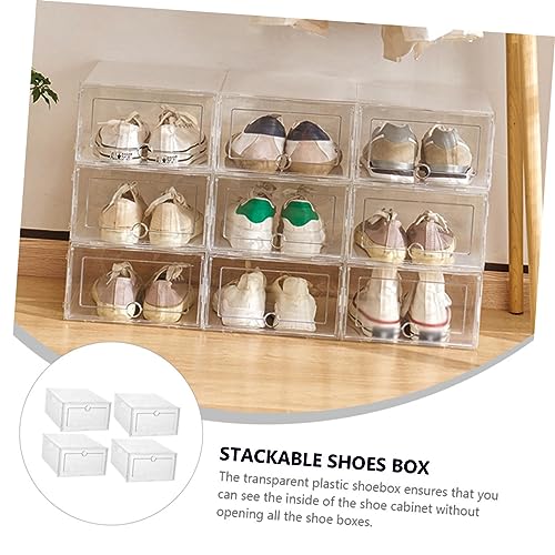 Boîtes de rangement transparentes pour chaussures de sport robustes Alipis - 7
