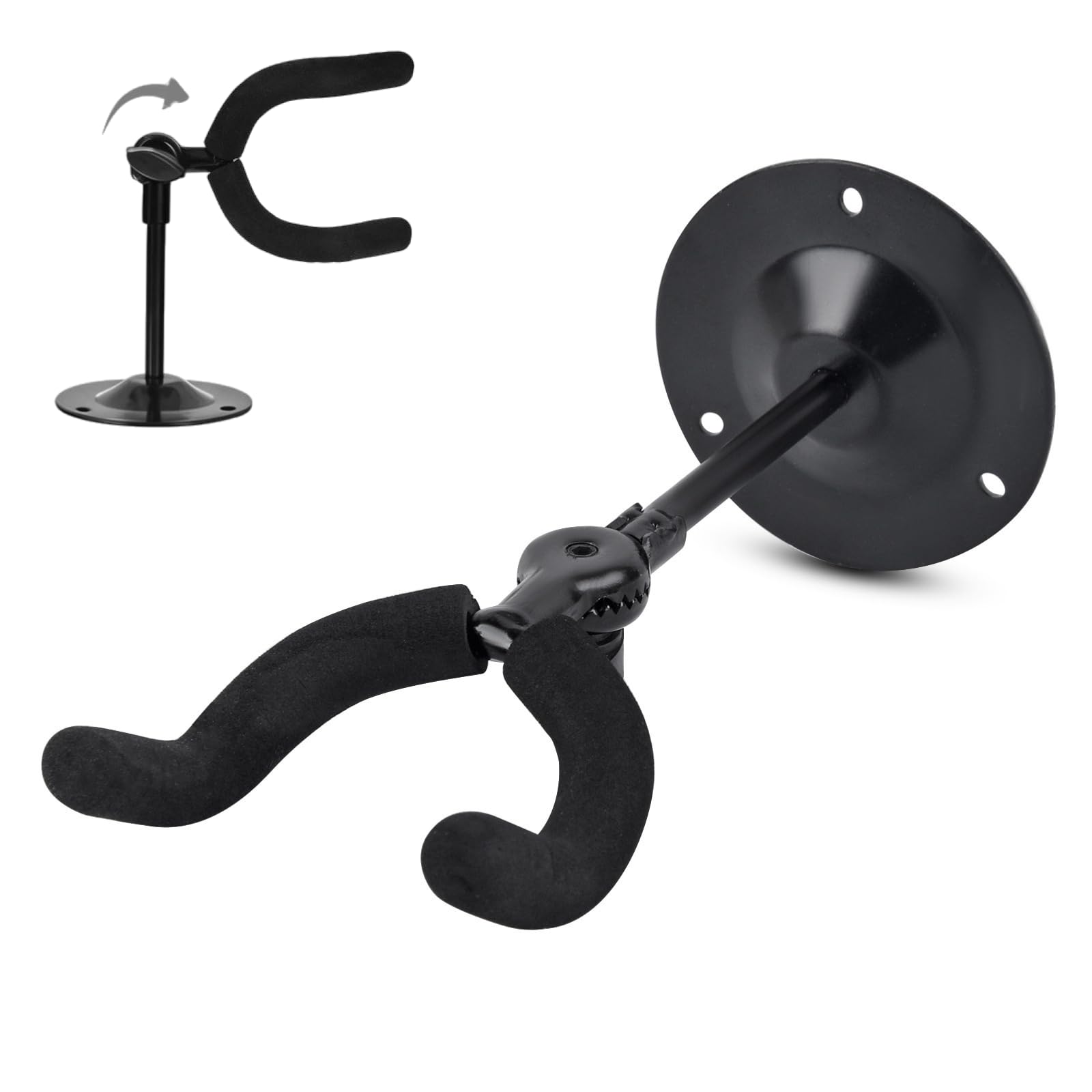 Crossbow Wall Mount, Bow Rack, Adjustable Compound Bow Stand for Storing and Displaying Bows, Adjust The Direction Sponge Protection Without Scratches