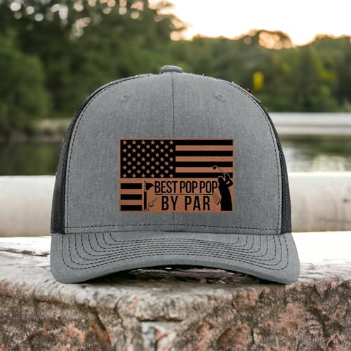 Best Grandpa by Par - Golf Gift for Grandpa - Christmas Birthday Gifts from Grandson Granddaughter Grandkids - Richardson 112