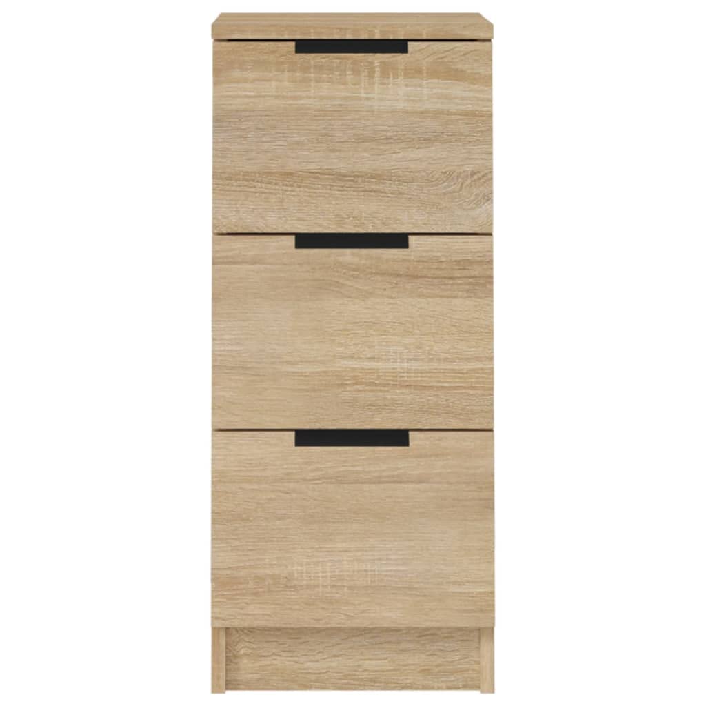 vidaXL Dressoir 30x30x70 cm bewerkt hout grijs sonoma