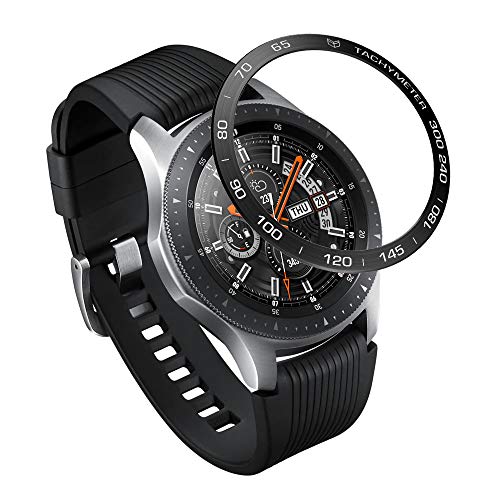 Syxinn Anello Castone per Samsung Galaxy Watch 46mm/Gear S3 Frontier/S3 Classic Anello Lunetta Acciaio Inossidabile Bezel Styling Cerchio Cover Adesiva Anti graffio Rotante quadrante di Protezione