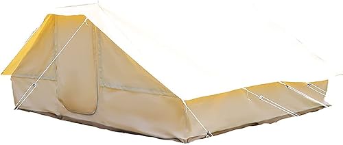 Tienda de campaña Campana Yurt Tienda de campaña de lona de algodón de doble puerta pirámide de 11.29 oz, tiendas de campaña familiar Glamping para