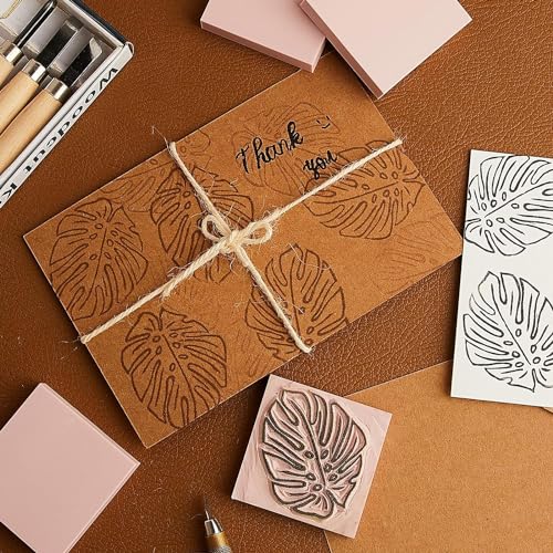 Blocs de linoléum souple de 5x5x1 cm pour carving précis - 7