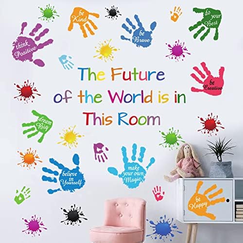 Colorful Inspirational Quotes Wall Stickers Vinyl Paint Splatter ...