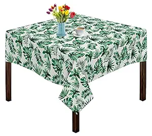 Oasis Home Collection Cotton Printed Leaf 2 Seater Table Cloth