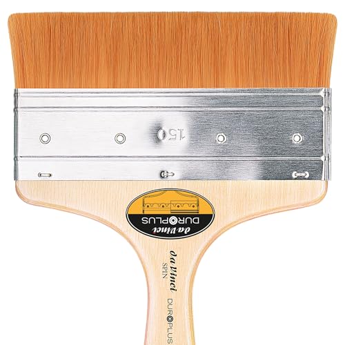 Image of da Vinci Watercolor Series 5080 CosmoTop Spin Paint Brush, Wash Synthetic with Red Handle, Size 150 (5080-150)