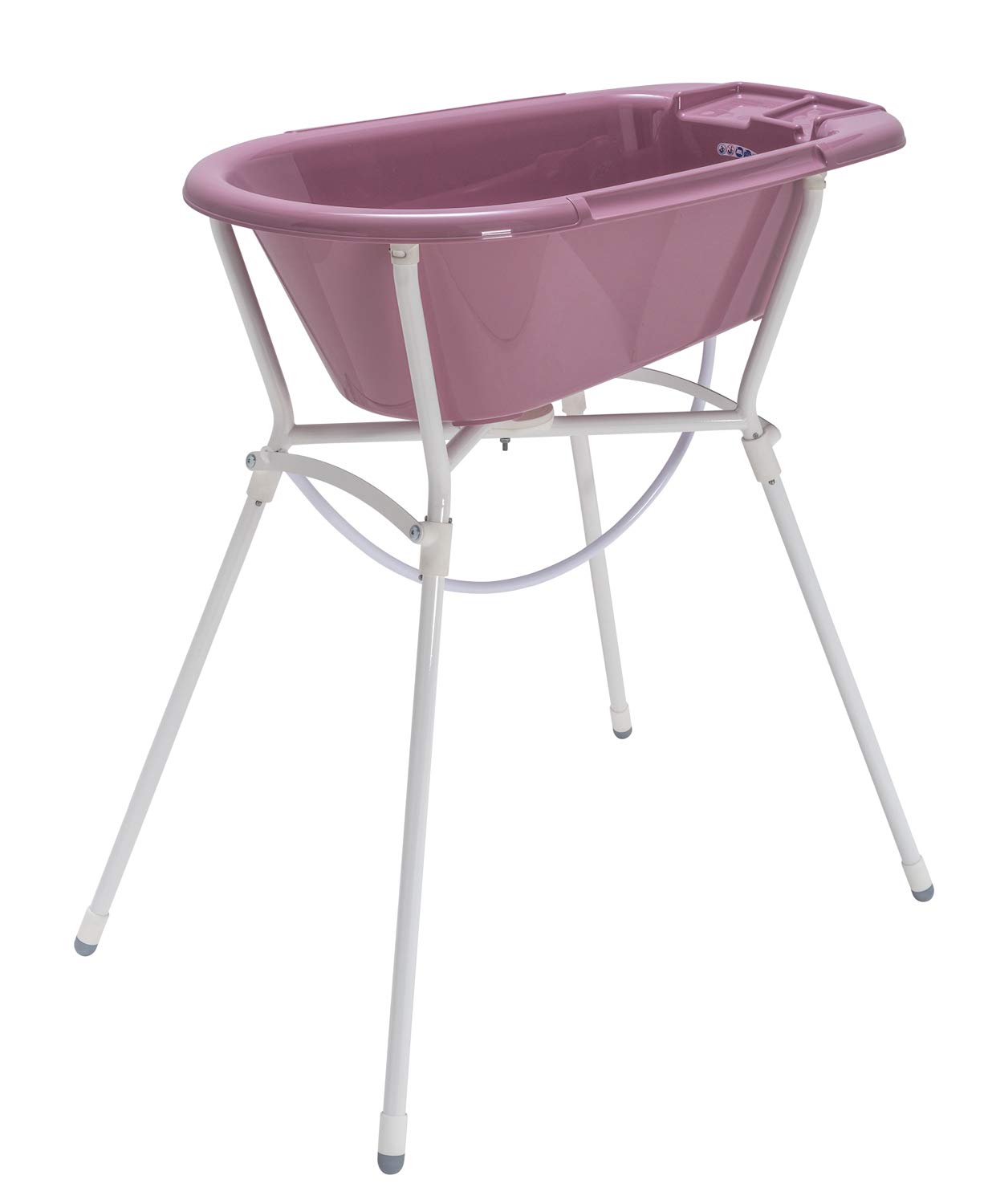 Rotho Babydesign Baby Badewanne Bella Bambina - Rosa Badewanne speziell für Babys und Kinder - Ideal für sicheres und komfortables Baden