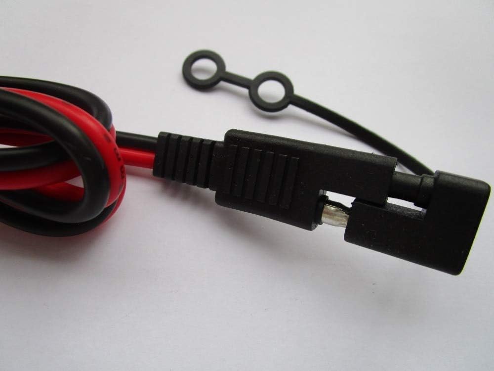 Davitu Electrical Equipments Supplies - 100 Pcs SAE Waterproof Cover Cap for SAE DC Power Solar Automotive Connector Black Color