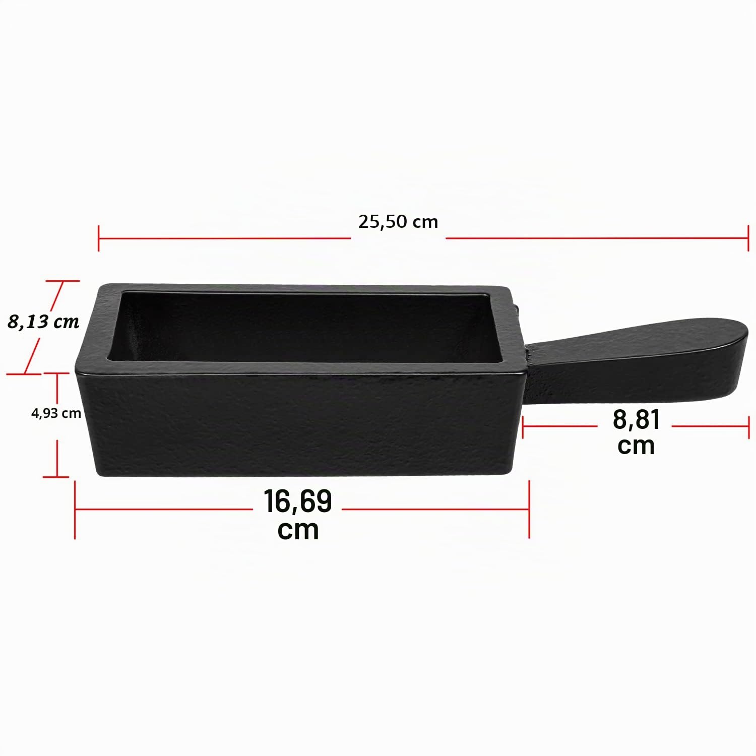 Moule à lingot en fonte pour lingots d'or, pain, fonte, idéal pour fondre individuellement, couler, affiner l'or, l'argent, le cuivre, l'aluminium, le laiton, les métaux précieux