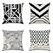 Artscope Federe per Cuscini Divano, Poliestere Biancheria Gettare Decorativo Caso Federa Cuscino Divano Auto Home Decor 45 x 45 cm, Set di 4 (Stile Geometrico B)