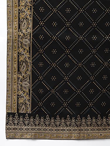 Khushal-K-Womens-Rayon-Flared-Kurta-And-Palazzo-With-Dupatta-Set