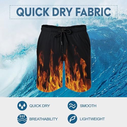 Funny Mens Swim Trunks Quick-Drying Breathable Beach Board Shorts with Mesh Lining Swimwear Bathing Suits 5