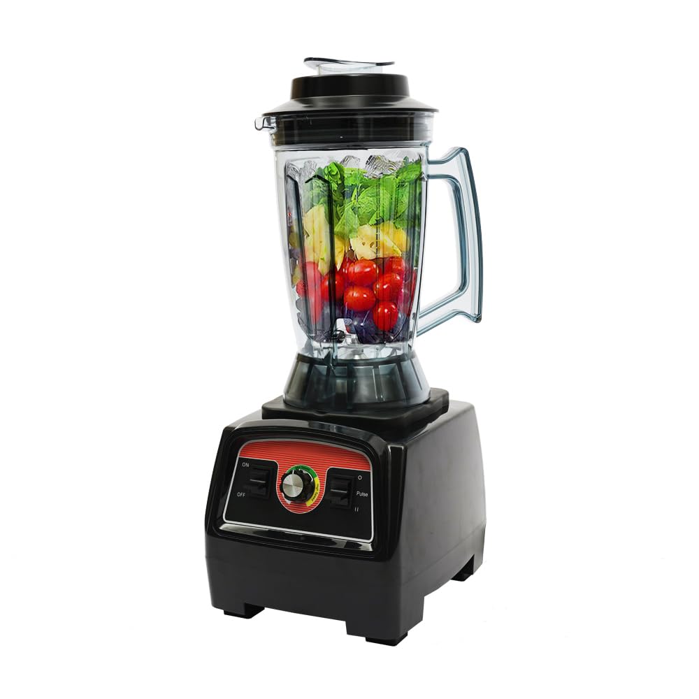 Standmixer Smoothie Mixer Maker 2in1 KlingenKüche Blender Edelstahl mit Geschwindigkeitsregelung 57000rpm 2800W 3.9L Plastikkrüge für Smoothie Milchshake und Ice Crush